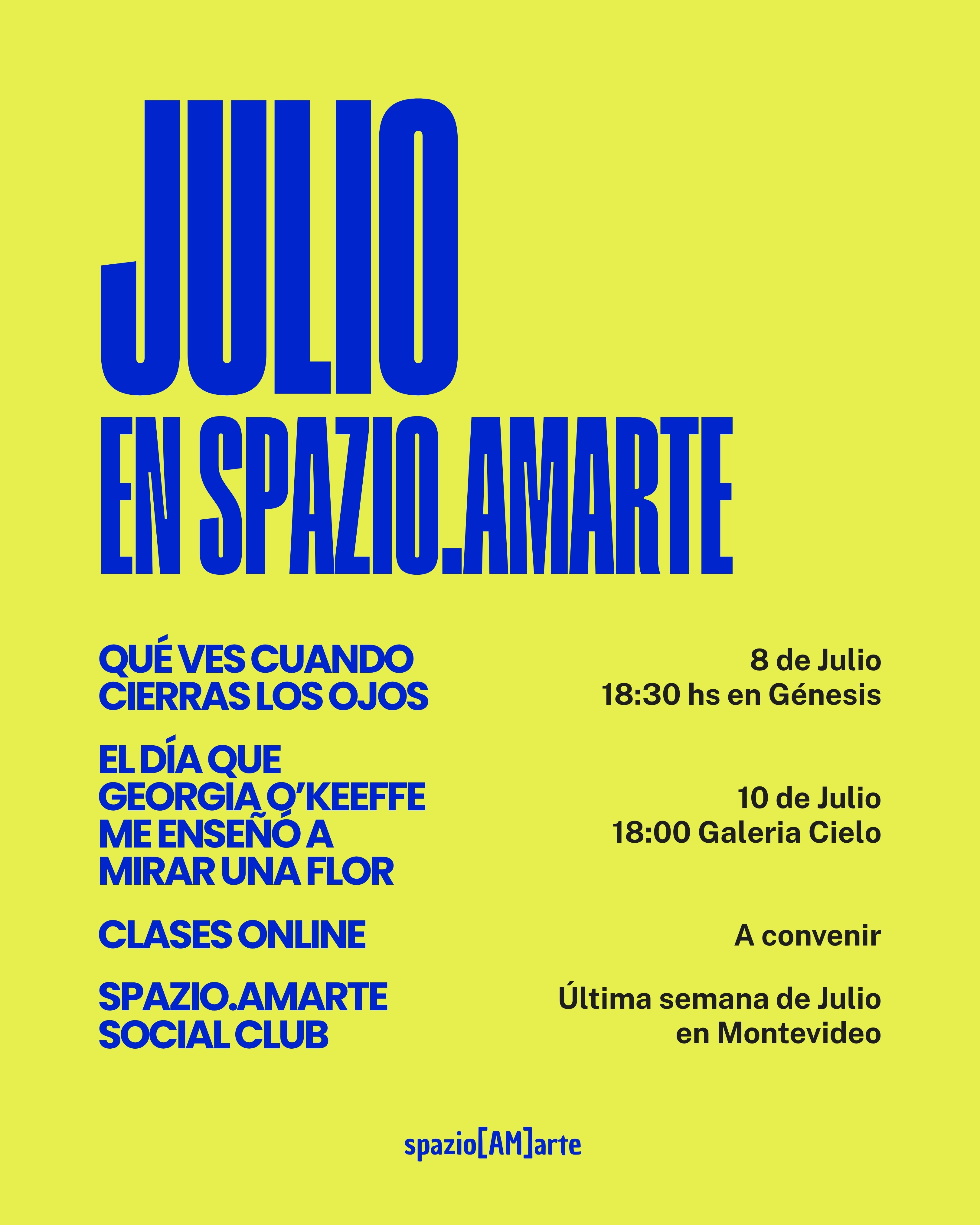 Agenda de Julio